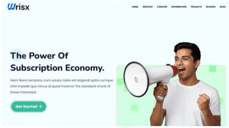 Wrisx – Services and Portfolio Blogger Template