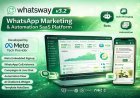 Whatsway v3.2 – WhatsApp Marketing & Automation SaaS Platform with Bots, Chats, Bulk Sender & AI Script